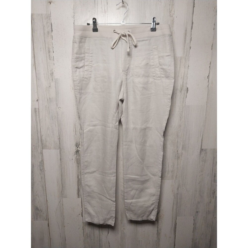 James Perse Relaxed Fit Linen Utility Pants Size 2 Beige